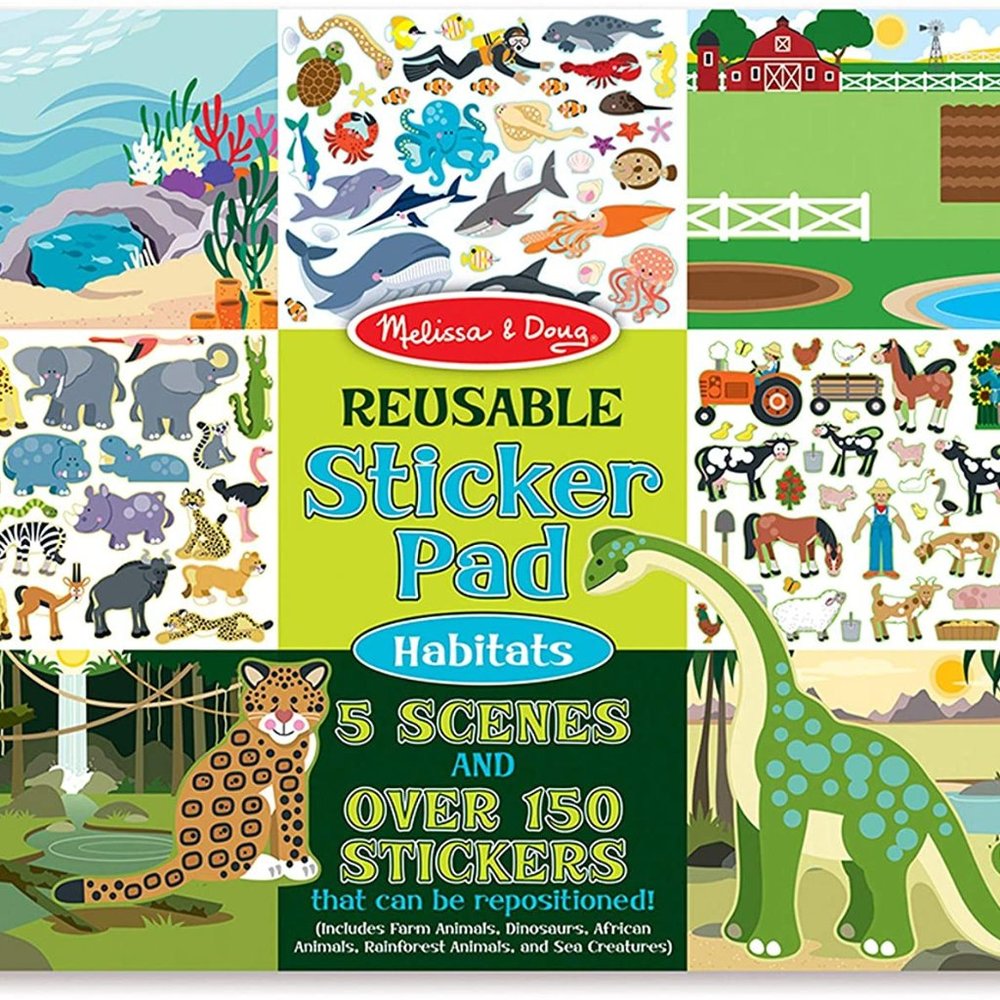 Melissa & Doug 4196 Habitats Reusable Sticker Pad
